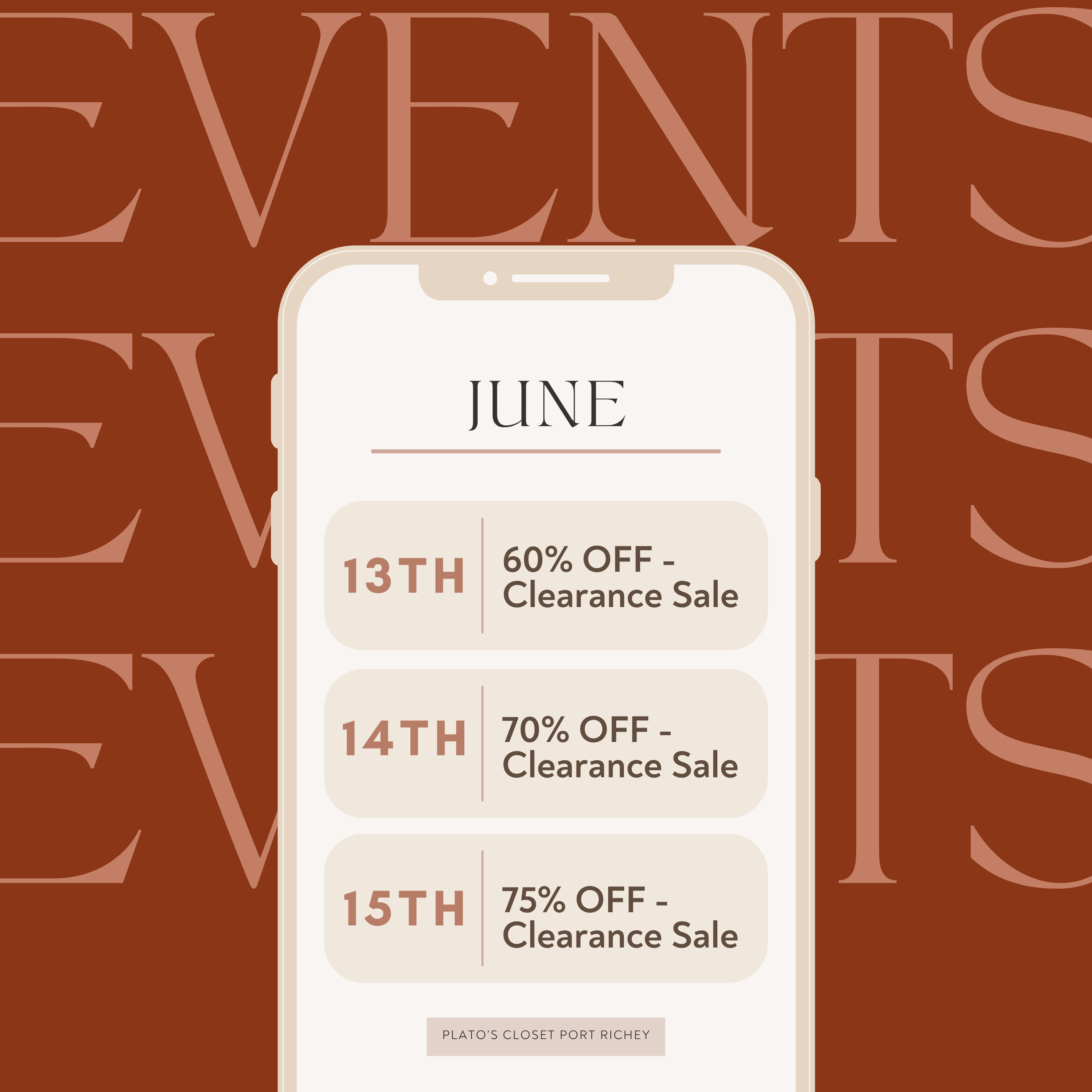 Clearance Weekend: 60%, 70%, 75% OFF!